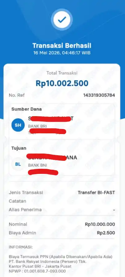 Bukti Transfer