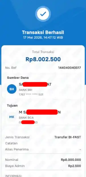 Bukti Transfer