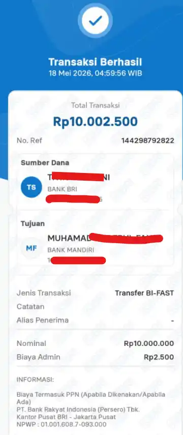 Bukti Transfer