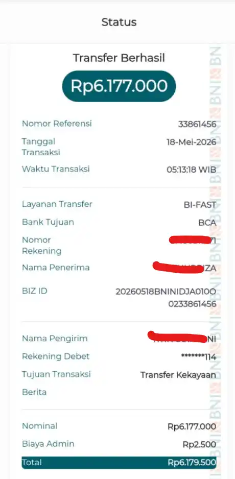 Bukti Transfer