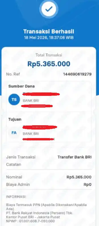 Bukti Transfer
