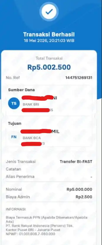 Bukti Transfer