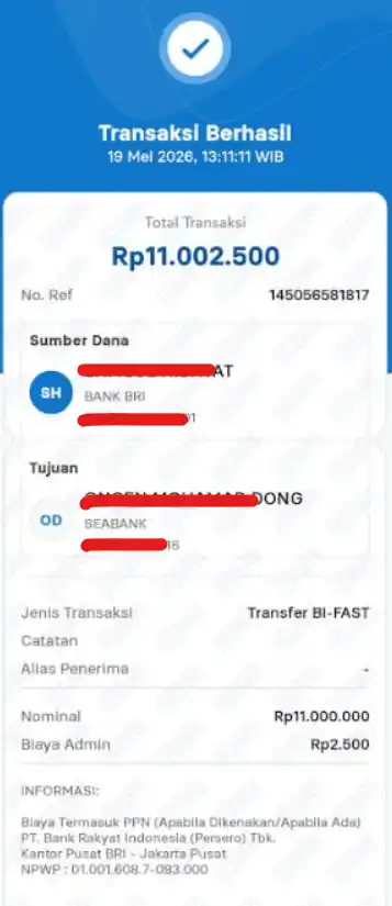 Bukti Transfer