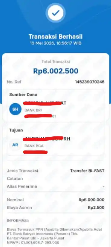 Bukti Transfer