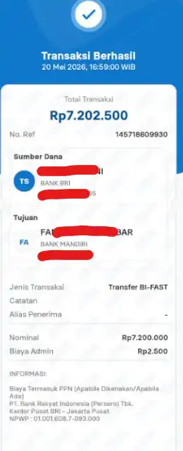 Bukti Transfer