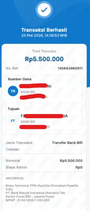 Bukti Transfer