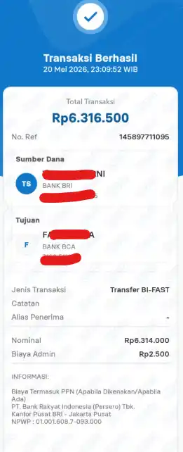 Bukti Transfer