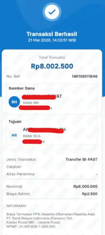 Bukti Transfer
