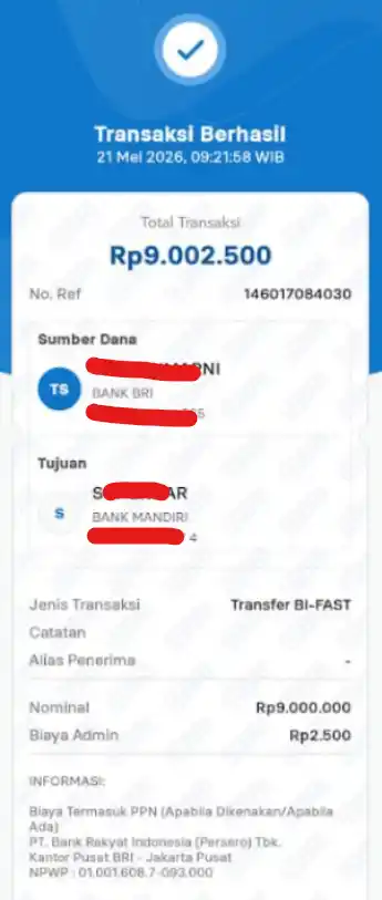 Bukti Transfer