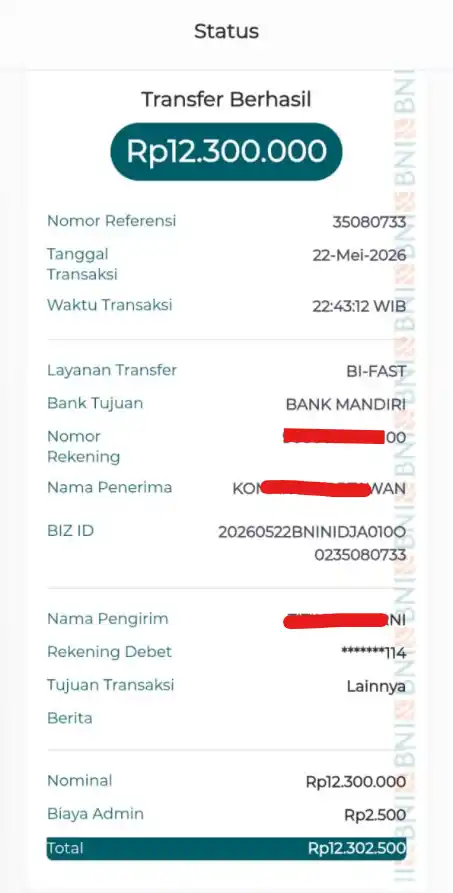 Bukti Transfer