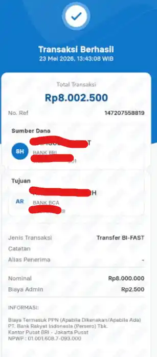 Bukti Transfer