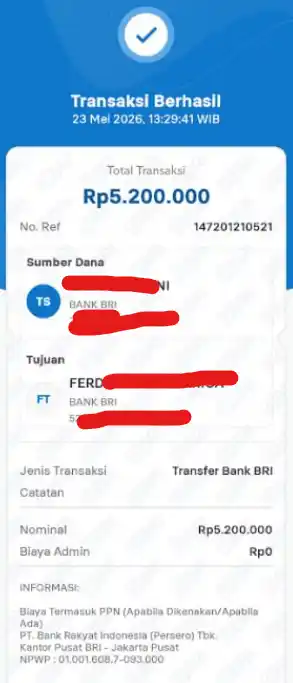 Bukti Transfer