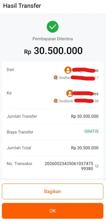 Bukti Transfer