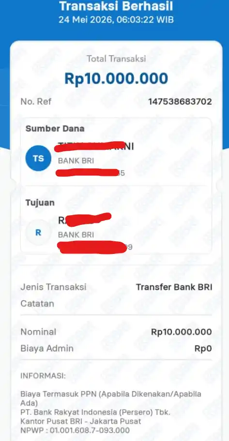 Bukti Transfer