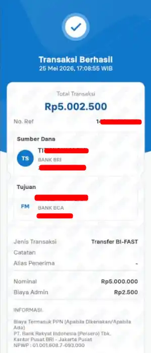Bukti Transfer