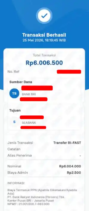 Bukti Transfer
