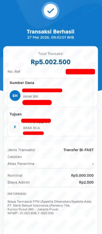 Bukti Transfer