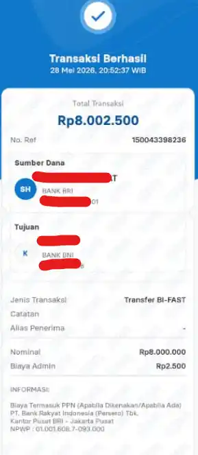 Bukti Transfer