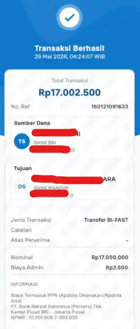 Bukti Transfer