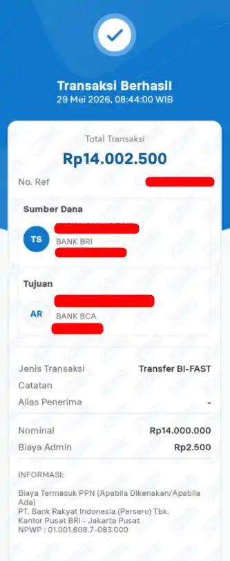 Bukti Transfer