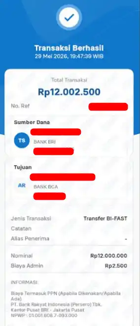 Bukti Transfer