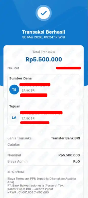 Bukti Transfer