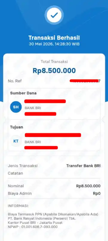 Bukti Transfer