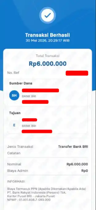 Bukti Transfer