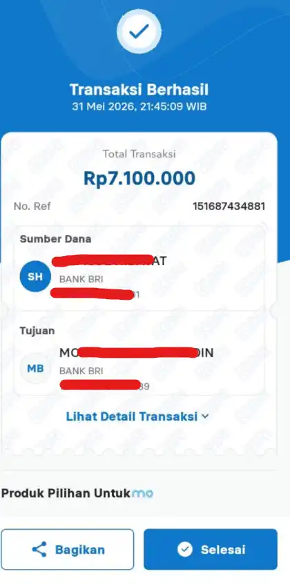 Bukti Transfer