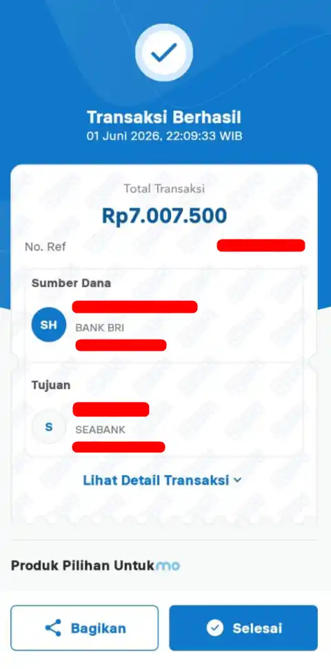 Bukti Transfer
