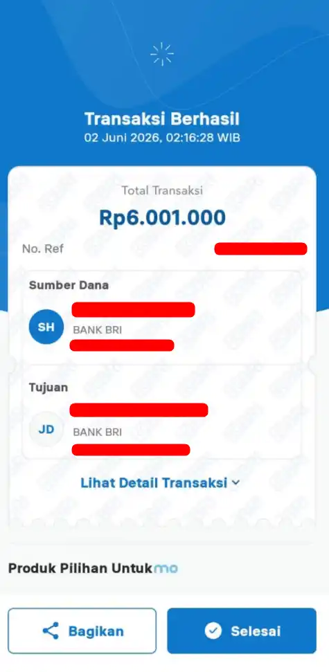 Bukti Transfer