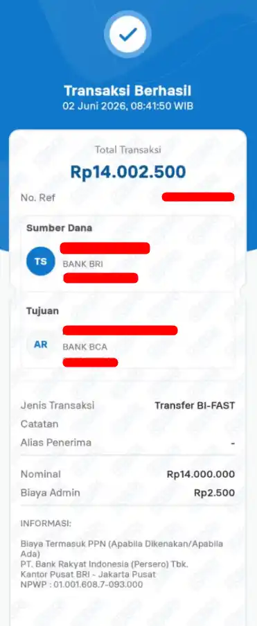Bukti Transfer