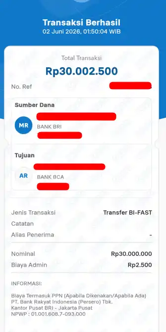 Bukti Transfer