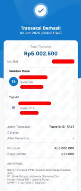 Bukti Transfer