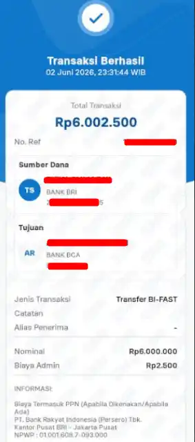 Bukti Transfer