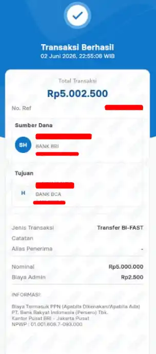 Bukti Transfer
