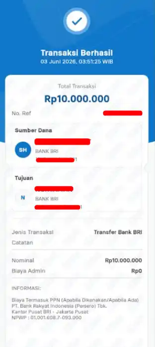 Bukti Transfer