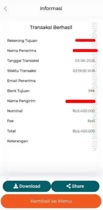 Bukti Transfer