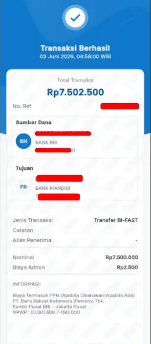Bukti Transfer