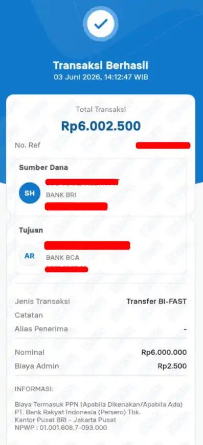 Bukti Transfer