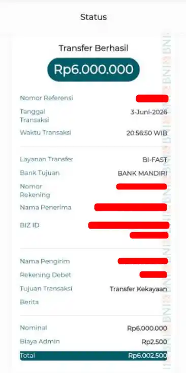 Bukti Transfer