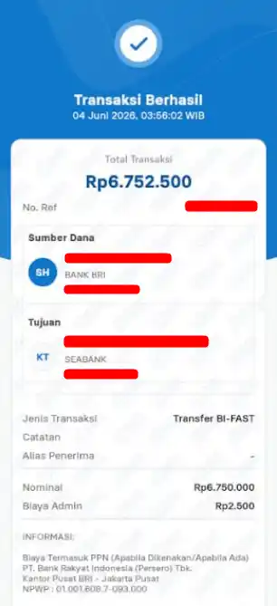 Bukti Transfer