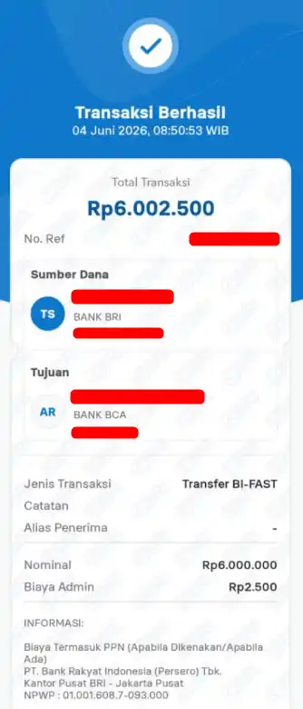 Bukti Transfer