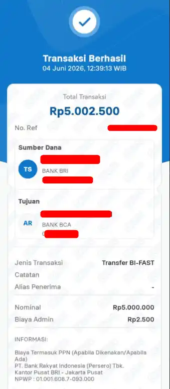 Bukti Transfer