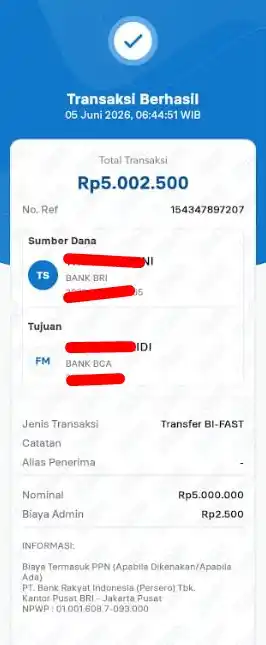 Bukti Transfer