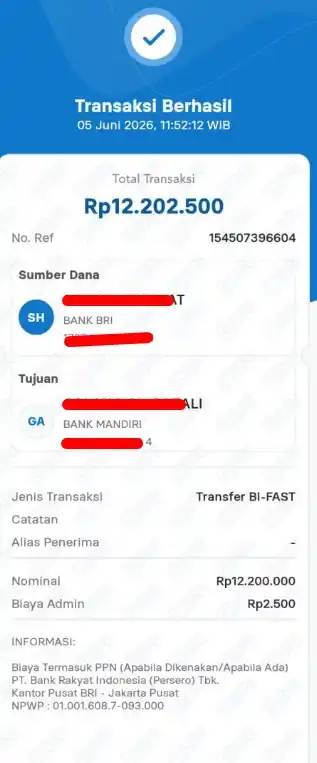 Bukti Transfer