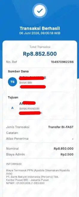 Bukti Transfer