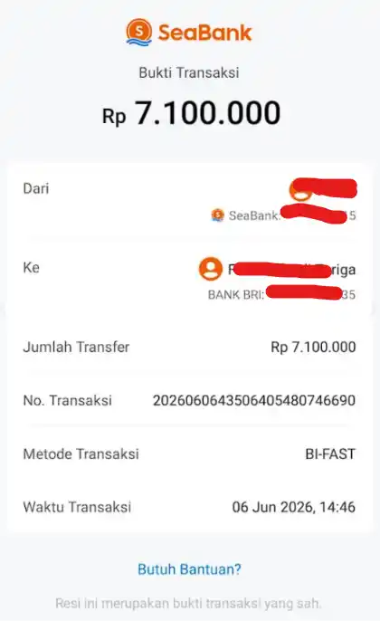 Bukti Transfer