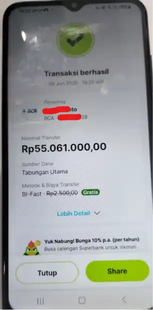 Bukti Transfer