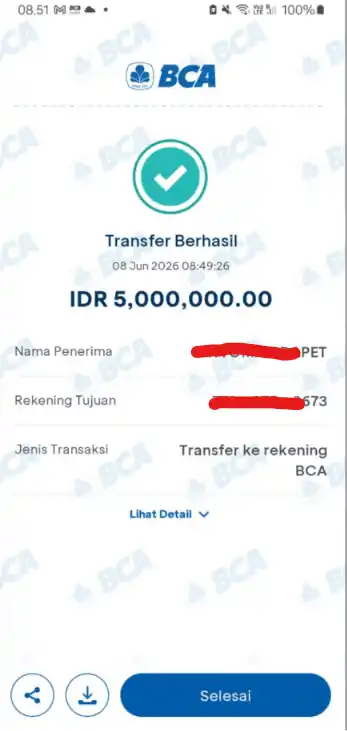Bukti Transfer
